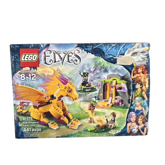 LEGO Elves: Fire Dragon's Lava Cave (41175) Open Box